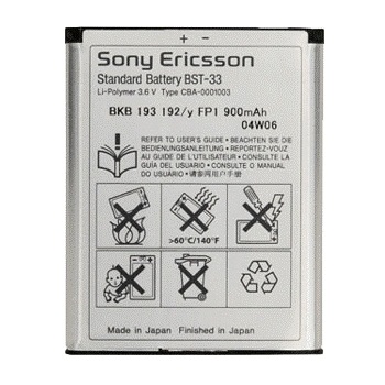 OEM Battery BST 33 Sony Ericsson W610 W610i W850 W850i  